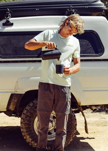 Stretch Zion Convertible Pant, Color: Dark Iron, image 2